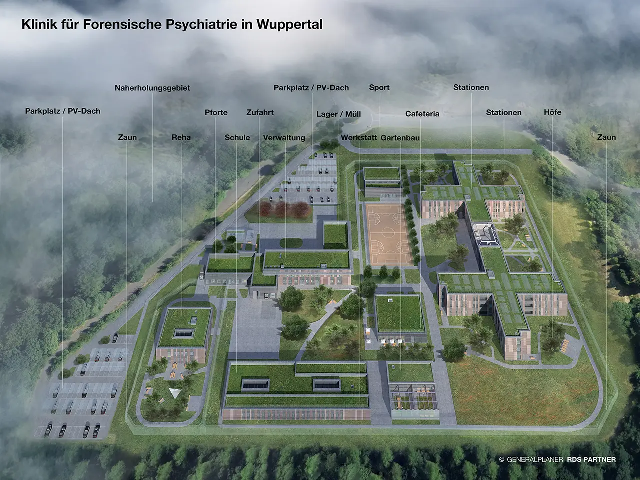 20250821__forensische_psychiatrie_wuppertal_visualisierung_02_beschriftet_gebaeude_rdspartner